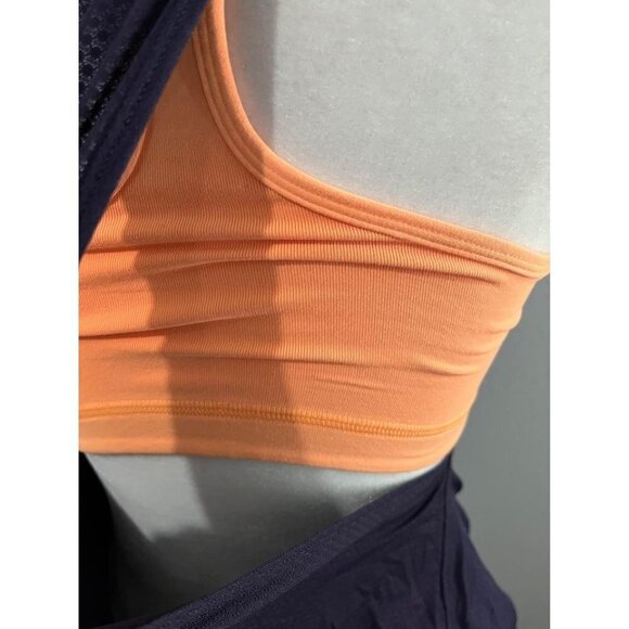 Lululemon No Limit Tank Top Navy Blue And Orange Size 4 - Picture 7 of 10